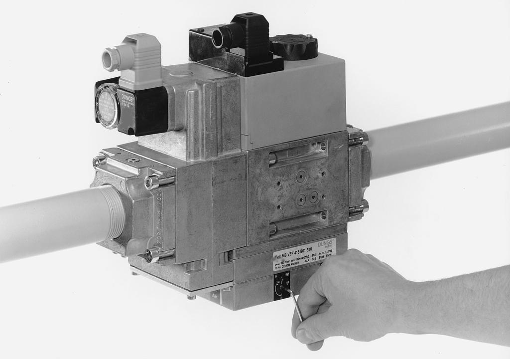 Заданные параметры следует отрегулировать на месте соответственно условиям эксплуатации установки. Соблюдайте инструкции изготовителя горелок! Regulátor tlaku byl předběžně nastaven již ve výrobě.