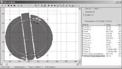 plocha roubu rozli ování typů roubů kontroluje se pod nasvícením; vypočítané parametry: souřadnice těžiště x, y