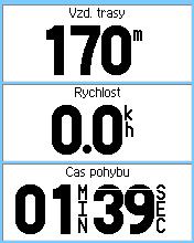 Nakoľko je vhodné pred každou trasou začať s meraním dát od začiatku, je k dispozícii funkcia Reset.