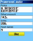 GPS navigace Používanie bodov Mapový prvok zvolený ako bod Informačná stránka pre dáta bodu z mapy Pre vytvorenie bodu