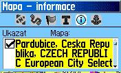 Nastavenie Mapy Nastavenie textu na stránke Mapa Mapové informácie na stránke Mapa Nastavenie námorných prvkov na stránke Mapa Nastavenie mapy - nastavenie textu Štvrtá stránka nastavuje veľkosť