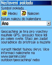 62 etrex Legend Cx/Vista Cx Voľby nastavenia rýchlostného filtru Nastavenie pokladu Námorné nastavenie Tabuľka ikon bodov Nastavenie Pokladu Nastavenie stránky s pokladom Vám umožní hľadať body,