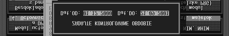 kontrolu dát pre údaje vedené novým spôsobom Modul KONTROLNÉ PROGRAMY nám teda ponúka tieto možnosti: Po zvolení kontroly sa program opýta na obdobie za ktoré