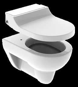 Sedadlo s integrovanou sprchou AquaClean Tuma s bežnou keramickou misou AquaClean Tuma je dostupná ako kompletná toaleta s dokonale prispôsobenou keramickou misou a so skrytými pripojeniami vody a
