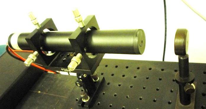1mW He-Ne laser (Melles Griot) Glan-Thompson prisms (CVI Melles Griot) were used for