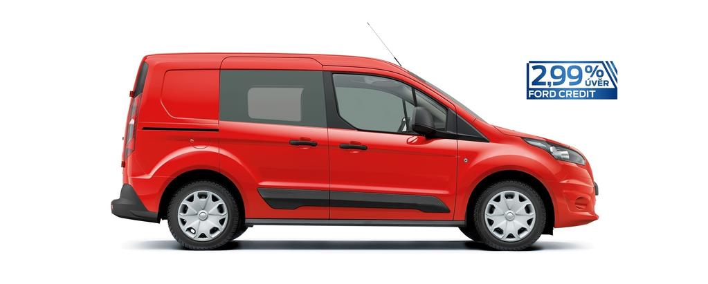 FORD TRANSIT CONNECT KOMBI VAN / KOMBI CENÍK Mimořádná nabídka* Již za 378 800 bez DPH/ 458 348 Kč s DPH Např. za 5 930 Kč měsíčně, úrok jen 2,99 % * Zvýhodněná nabídka platí do 30. 9. 2017.