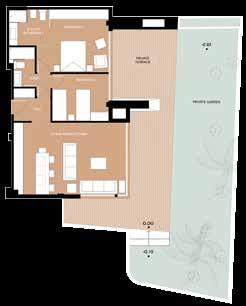 m 2 Baño dormitorio 1 5,92 m 2 Dormitorio 2 10,73 m 2 Total superficie útil