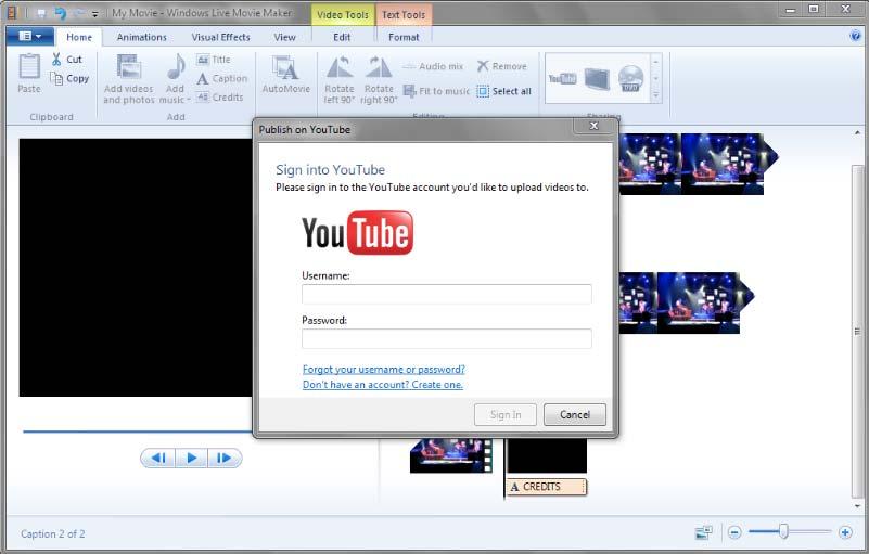 Obrázok 12 Publikovanie videa na webe Dokončený videozáznam sa ukladá v pôvodnom nastavení vo formáte Windows Media Video.