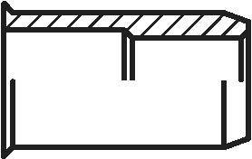 grooved, open or closed end Matice nýtovací s malou zápustnou hlavou, s hladkým tělem, otevřená nebo uzavřená