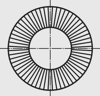 8 Lock rings HEDTMANN, standard type, for screws of property Glass :5 8.