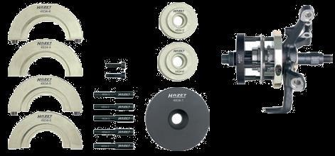 VÝMĚNA LOŽISKA SNR XMGB40899R02 NTN-SNR doporučuje používat specifické nástroje HAZET 4934-2572/12 + 4930-1 + 4930-2 Utahovací moment 50 Nm + 90 pro všechna vozidla 1) Zvedněte