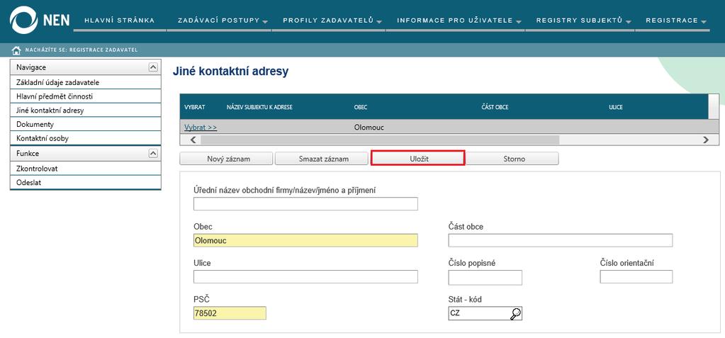 organizace, výpis z obchodního rejstříku) 2, dokument prokazující oprávnění dané osoby zastupovat organizace (jmenovací dekret) 3, v případě, že registraci