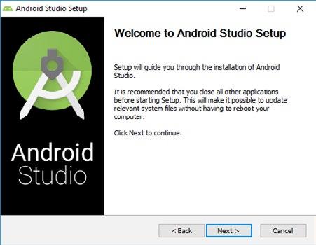 Instalace vývojového prostředí Android Studio 21 Nástroje pro vývoj 1 Obrázek 1.