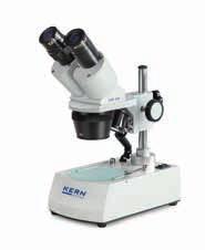 Stereoskopické mikroskopy KERN, řada OSE-4 Malé ale robustní stereomikroskopy určené pro trojrozměrná pozorování vzorků.