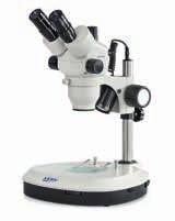 Stereoskopické mikroskopy KERN, řada OZM-5 Nejvyšší řada robustních, ale snadno použitelných stereomikroskopů.
