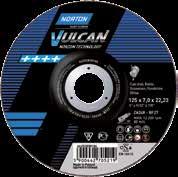 Brusné kotouče Norton Vulcan Objednací kód Tvar Rozměry Specifikace Použití Balení Cena bez DPH 66252925522 27 115 x 6,4 x 22,23 A 30 S-BF27 ocel-nerez 10 38,00 66252925523 27 125 x 6,4 x 22,23 A 30