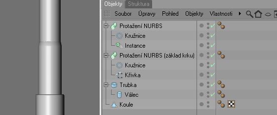 56 Arndt von Koenigsmarck Instance bude pracovat zcela jako normální křivka a s primitivní křivkou Kruh uvnitř objektu Protažení NURBS vytvoří požadovaný objekt.