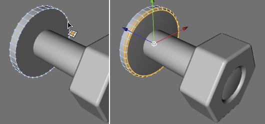 CINEMA 4D R 11.5 Základní návody 69 Nyní můžeme použít funkci Uzavřít otvor a uzavřeme hlavu šroubu.