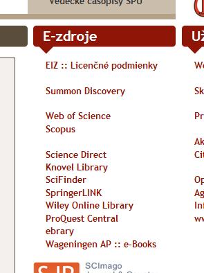 Databázy: Web of Science