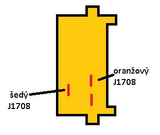 Připojení sekundárního CANu u varianty E Primární i sekundární CAN se připojuje na konektoru pod blokem pojistek. Na volně uloženém konektoru jsou přivedeny 2 páry kroucených vodičů.