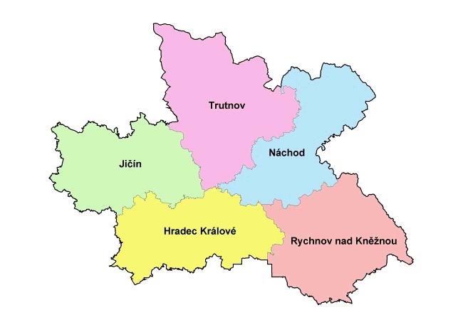 Rozlohou 4 759 km 2 zaujímá Královéhradecký kraj šest procent rozlohy České republiky a řadí se na 9. místo v pořadí krajů.