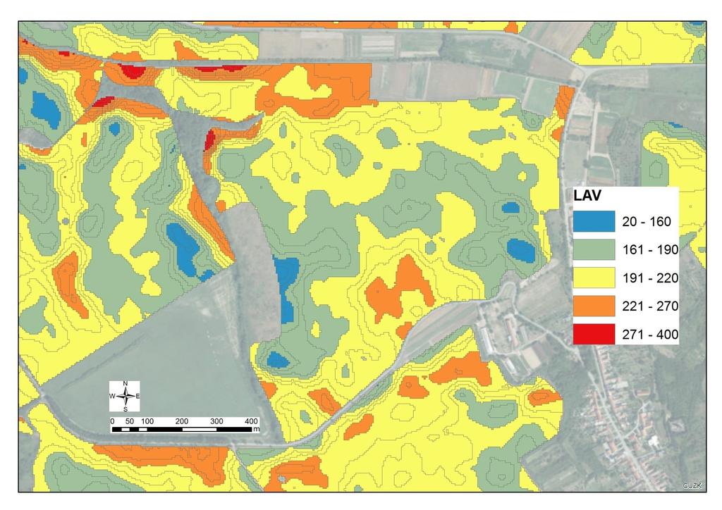 Produkční zóny Management zóny aplikační mapa pro