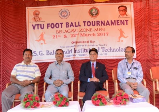 7. ORGANISED VTU INTER COLLEGIATE FOOT BALL TOURNAMENT MEN, BELAGAVI ZONE AT SGBIT.