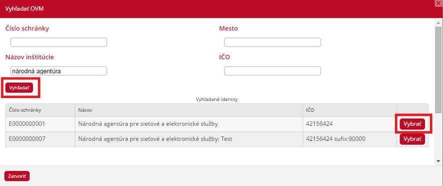 Stav elektronickej schránky je vždy Aktivované na doručovanie, pretože elektronické schránky OVM sú aktivované na doručovanie hneď ich zriadením.