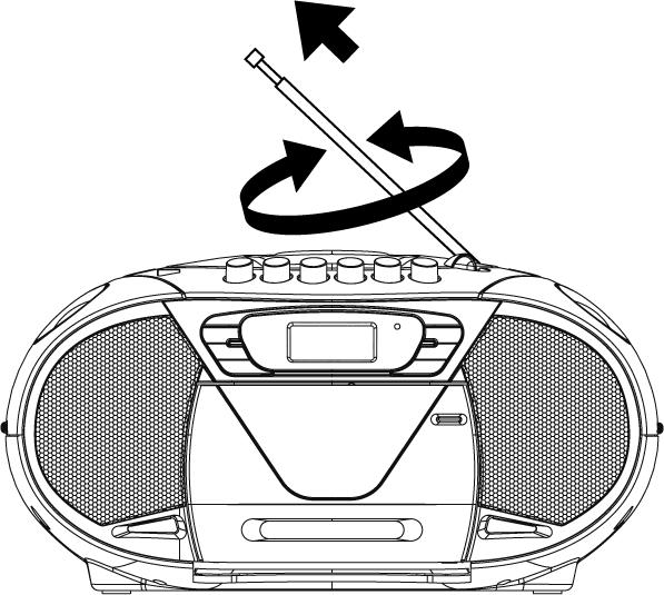 HU A RÁDIÓ HASZNÁLATA ÁLTALÁNOS TUDNIVALÓK 1. A FUNCTION funkcióváltó gombot állítsa RADIO (Rádió) pozícióba. 2. A BAND sávváltó segítségével állítsa be a megfelelő sávot. 3.