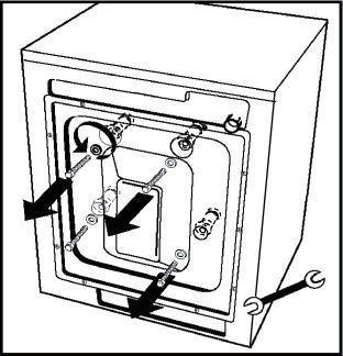 bag. (DIAGRAM-3) The transportation screws, that have been removed from the machine should be kept in hand for any other transportation