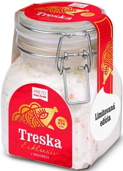 8588000601004 Treska v majonéze Exklusiv 200g PLU 333, EAN 8588000107926 Treska