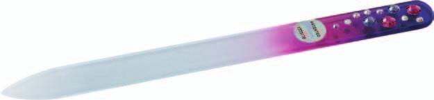 The glass nail file has been patented by the Blažek company, as is confirmed by the hologram on each nail file.
