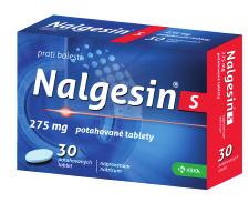 NALGESIN S Balení 30 tablet Lék na bolesti hlavy, zubů, zad, svalů, kloubů, menstruační