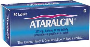 ATARALGIN je voľnopredajný liek proti bolesti hlavy a krčnej chrbtice.