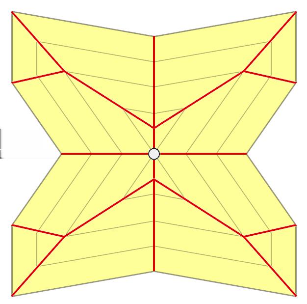 42. Vertex Event Straight skeleton Navrhovaná implementace nepostihuje situaci, kdy při Split Event protne vrchol smršťující se strany vrchol protilehlé strany.