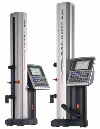 Lineárny výškomer LH-600 E/EG Presnosť: (1,1 + 0,6 L/ 600) µm L = meraná dĺžka () Zdvih: 600 Farebný TFT LCD displej: Intuitívny ovládací panel s ovládacím menu na displeji Priame spätné hlásenie