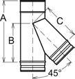 Schiedel PRIMA PLUS Tloušťka stěny 0,6 mm světlý Ø v mm 80 100 113 120 130 18 Sopouch 0 Objednací znak SAP 106496 106497 106498 106499 106500 Kč / ks 618 638 650 692 664 hmotnost: kg/ks 0,50 0,62