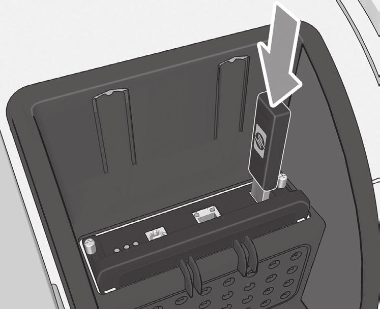 0 kablosunu ürünün sağ arka tarafındaki uygun yuvaya takın ve kablonun kazara yerinden çıkmasını önlemek için sağlanan klips ile tutturun. Síťový kabel nebo certifikovaný kabel USB 2.