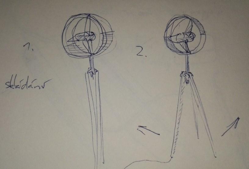 Jak zachovat oscilační cyklus ventilátoru, tak aby šel sklánět do horizontální polohy.