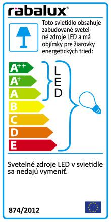 3.2./ Svietidlo obsahuje zabudované svetelné zdroje LED, ktoré nie sú vymenite¾né. Svietidlo obsahuje aj pätice pre iných vymenite¾ných svetelných zdrojov ako napr.
