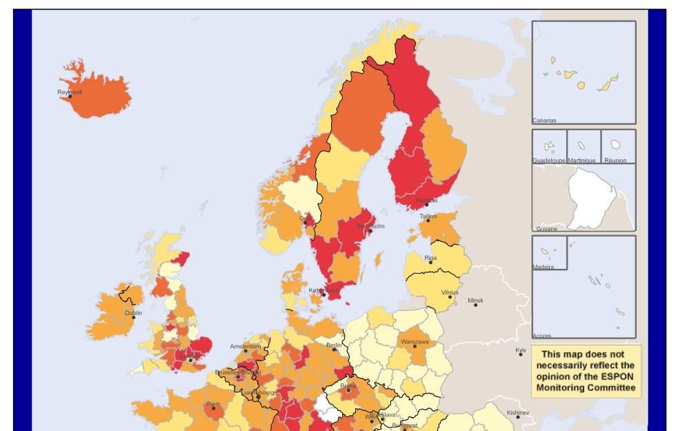 Výdaje VaV na HDP (průměr 2006-07) 33 regionů v roce 2007