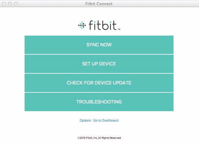 Používanie aplikácie Fitbit Connect ň k riešeniu a odstráneniu porúch. Kliknite pravým tlač činku ť ľ ť ť hlavnú ponuku). Z hlavnej ponuky kliknite ť zariadenie).