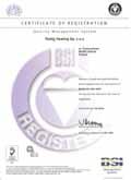 compiles with the requirements of BS EN ISO 14001:1996 Certificate Number FM 32533 Operate a Quality