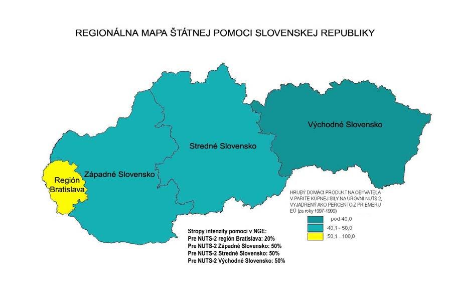 2.2 Regionálna pomoc V rámci poskytovania štátnej pomoci na rozvoj regiónov bola daňovými úradmi, MH SR, MŽP SR a MP SR poskytnutá individuálna štátna pomoc a štátna pomoc podľa schém štátnej pomoci