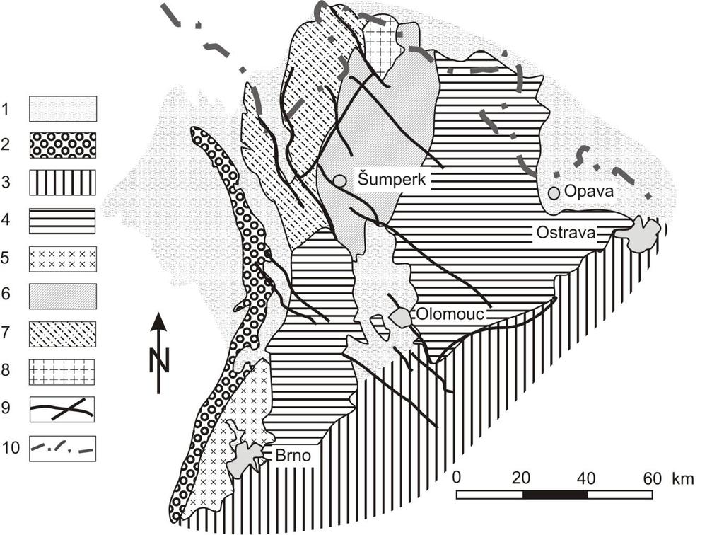 několika drobnějšími masivky, jejichž stáří se pohybuje kolem 340 Ma (Jedlička 1995; Kröner et al. 2000). Obr.