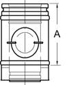 Schiedel Permeter 25 Tloušťka stěny 0,5 mm, tloušťka pláště 0,6 mm, tloušťka izolace 25 mm, univerzální světlý Ø v mm 100 130 150 180 200 230 250 300 350 8 Díl s KO záplata 1.