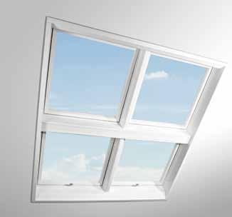 Uplatňuje se také jako náhrada původních "ateliérových oken" s dokonalými užitnými parametry, především se standardně zapuštěnou konstrukcí rámů oken Designo.
