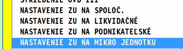 POSTUP: VYTVORENIE ÚČTOVNEJ ZÁVIERKY- MIKRO ÚČTOVNÁ JEDNOTKA Ak účtovná jednotka splní zákonom dané podmienky, môžete nastaviť osnovu a výkazy na mikro účtovnú jednotku. 1.