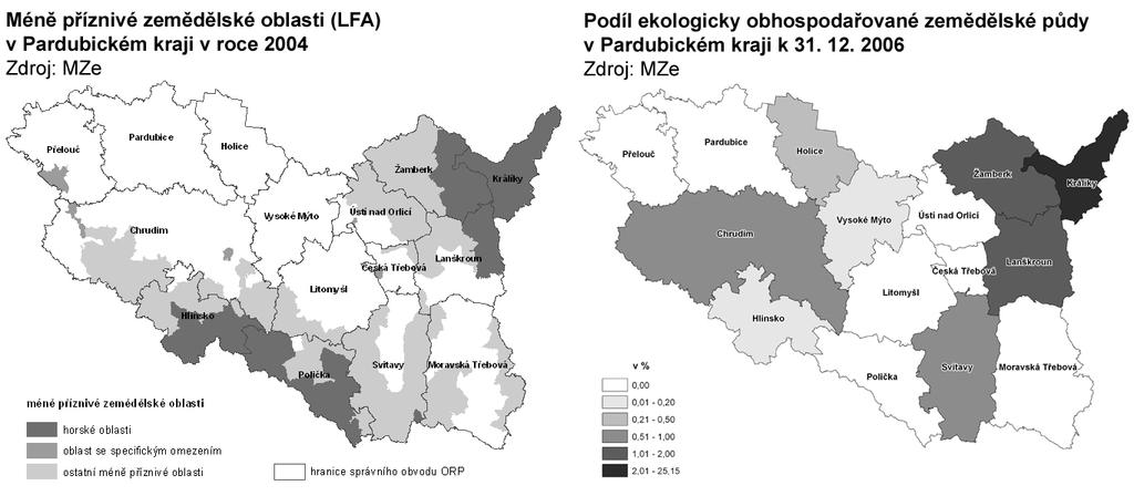 dopadů předchozí zemědělské činnosti na zemědělskou půdu, krajinu a životní prostředí.