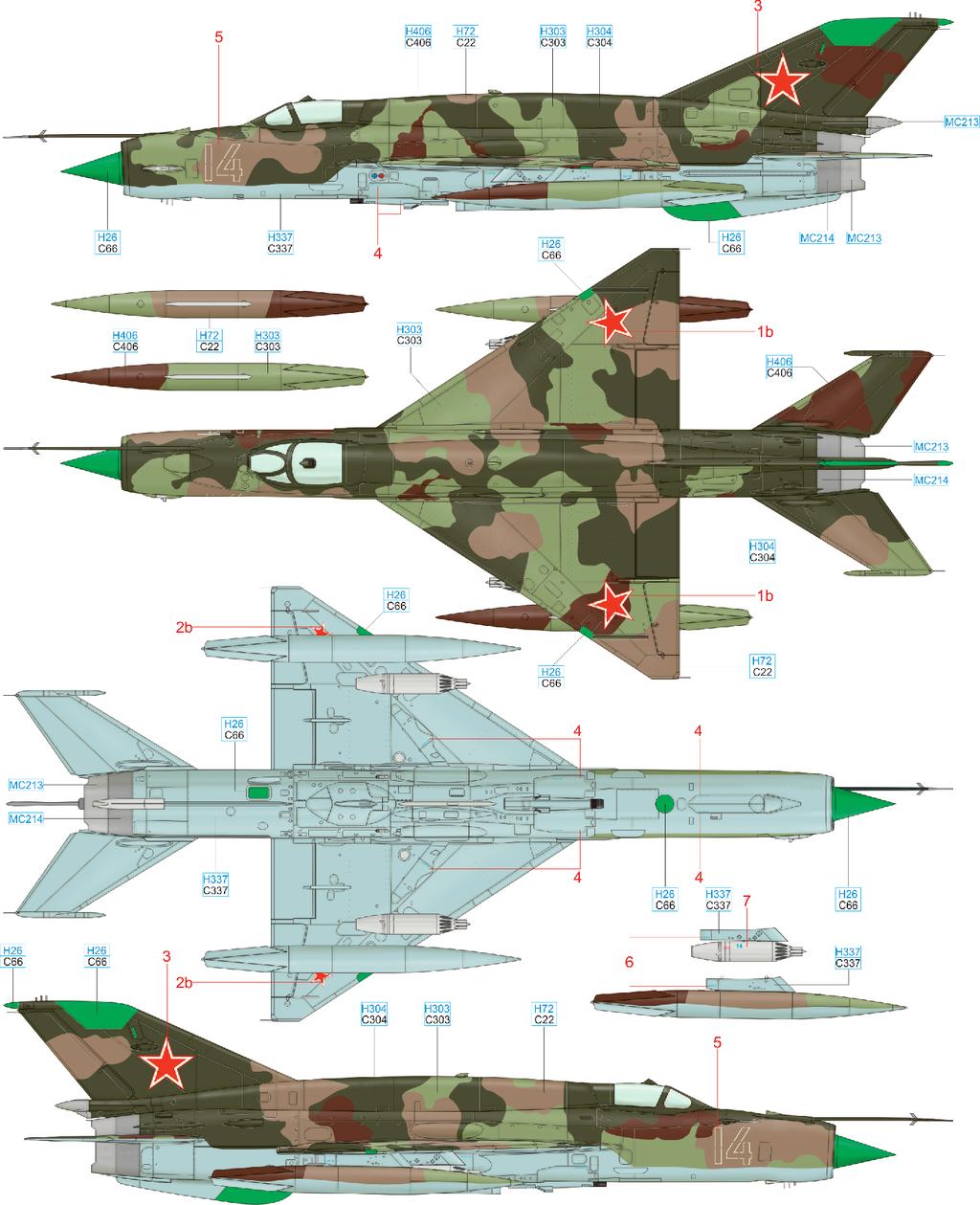 A MiG-21MT, Serial Number 96.40.14, Dolgoye Ledovo, Russia Aircraft serialed 96.40.14 was one of only fifteen version MTs produced (factory designated Izdelye 96B ).